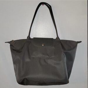 Longchamp Dark Grey Tote Bag